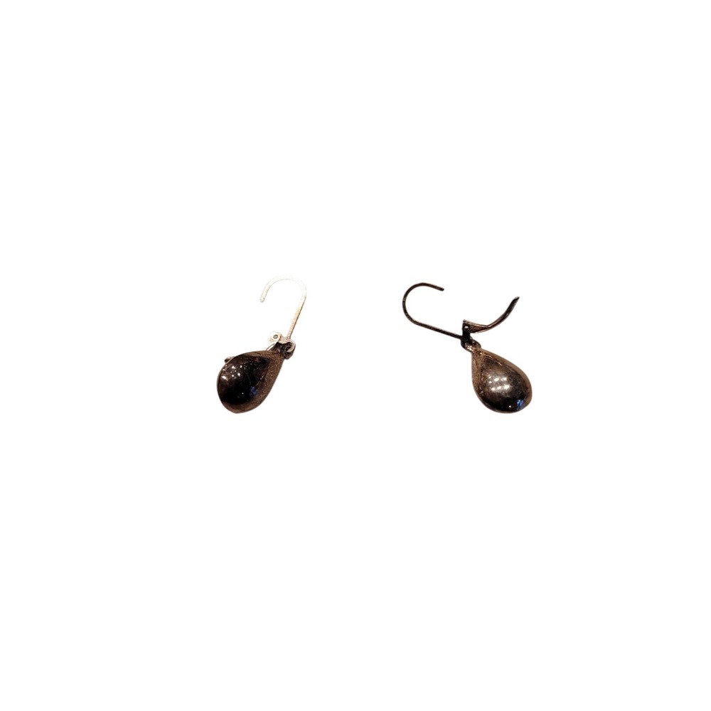Sterling Silver Teardrop Dangle Leverback Earrings‎ High Polish Jewelry